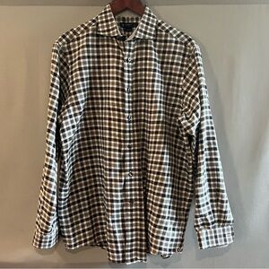 Daniel Cremieux Black and White Plaid Shirt